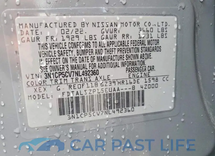 3N1CP5CV7NL492360# 13