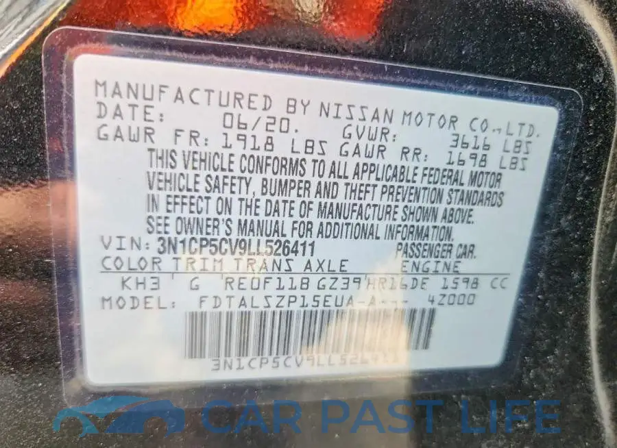 3N1CP5CV9LL526411# 14