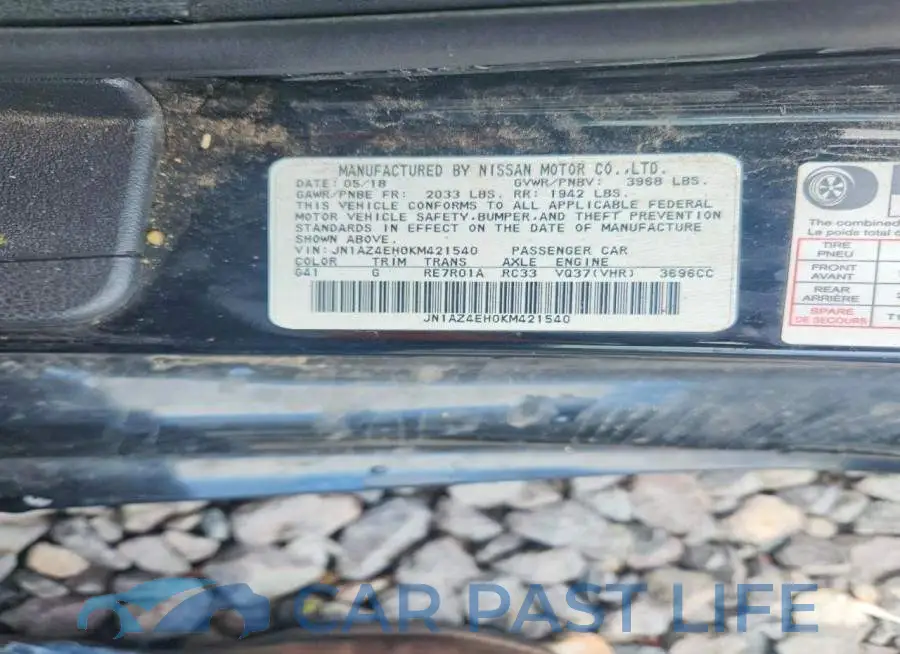 JN1AZ4EH0KM421540# 12