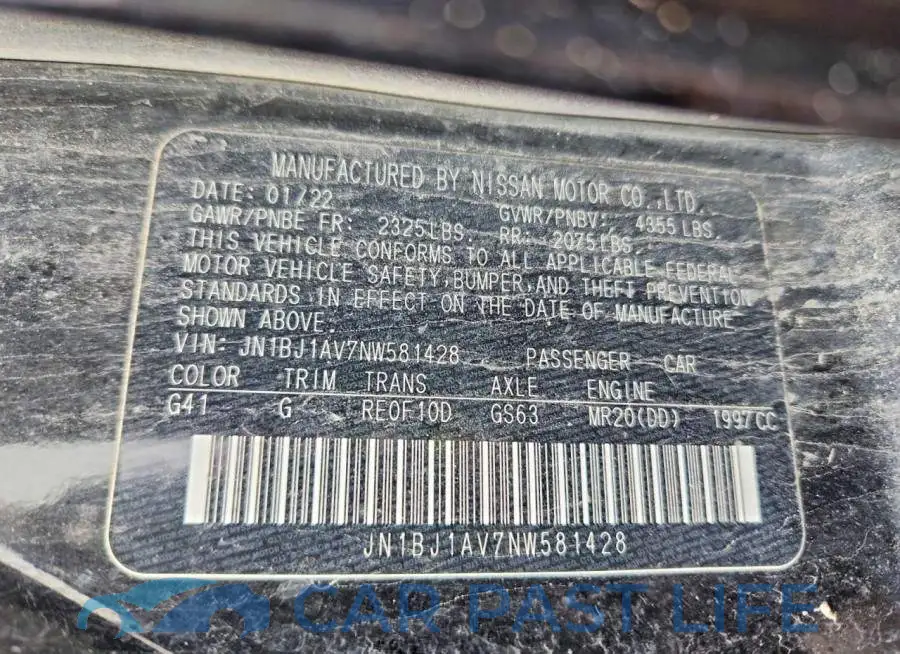 JN1BJ1AV7NW581428# 14