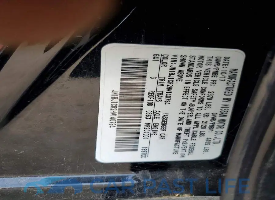 JN1BJ1CR2HW140794# 14