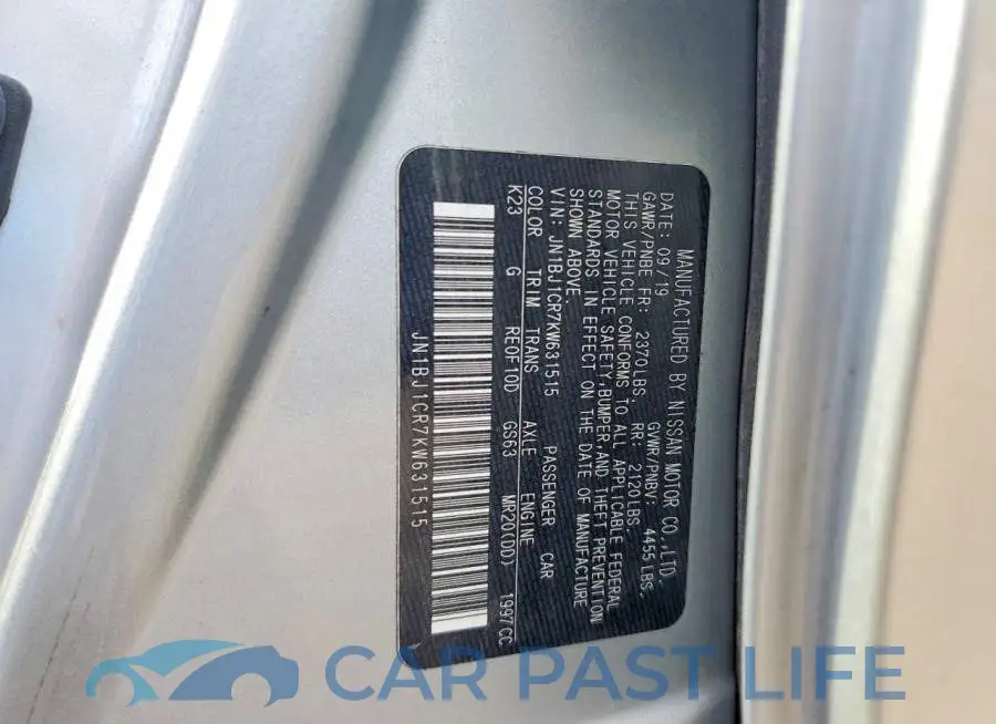 JN1BJ1CR7KW631515# 13