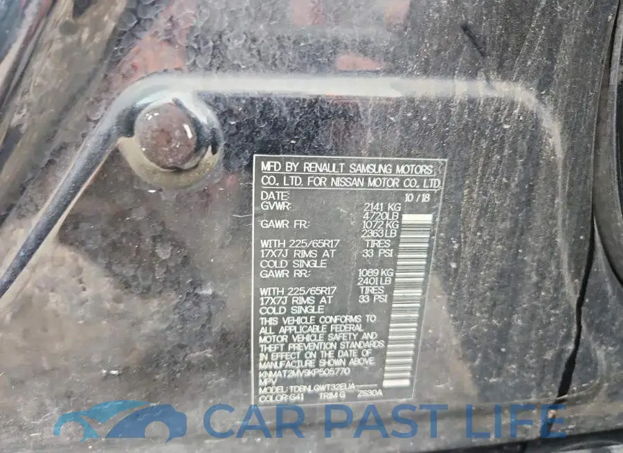 KNMAT2MV9KP505770# 13