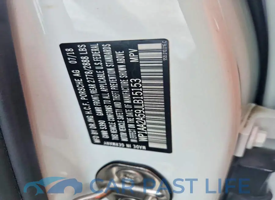 WP1AA2A59JLB15153# 13