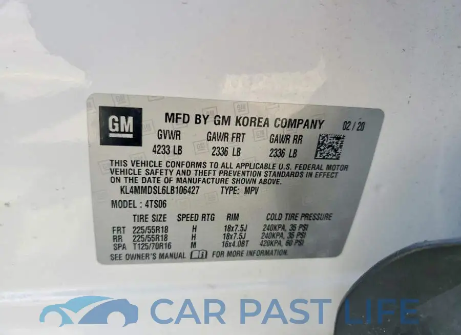 KL4MMDSL6LB106427# 13