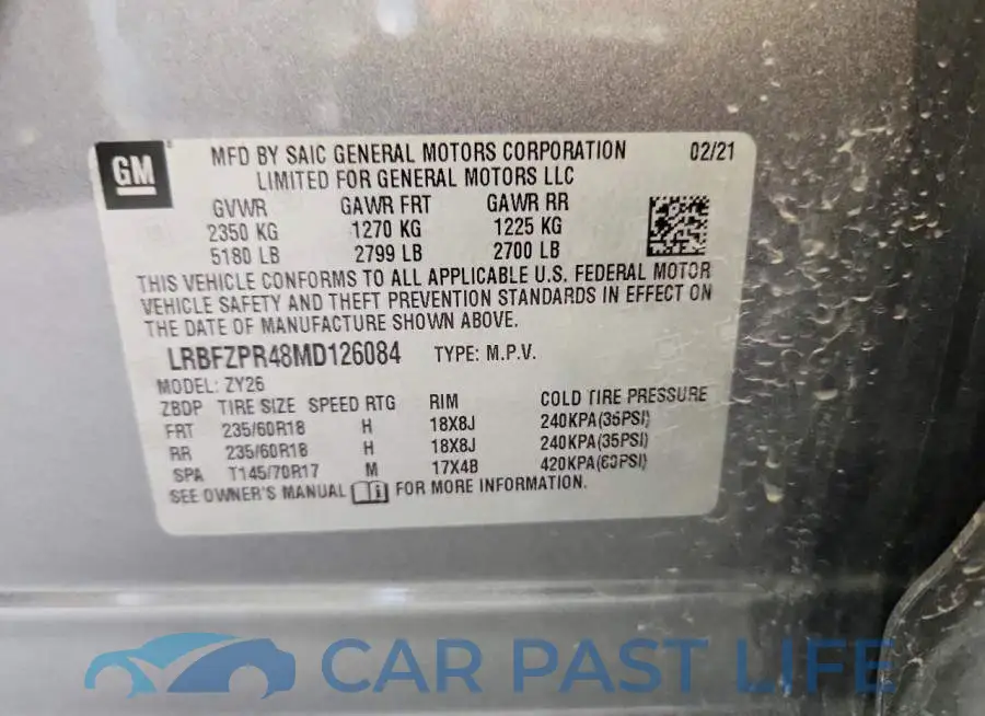 LRBFZPR48MD126084# 13
