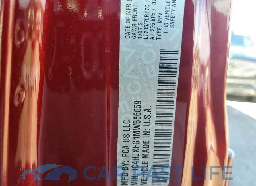 1C4HJXFG1MW586059# 13