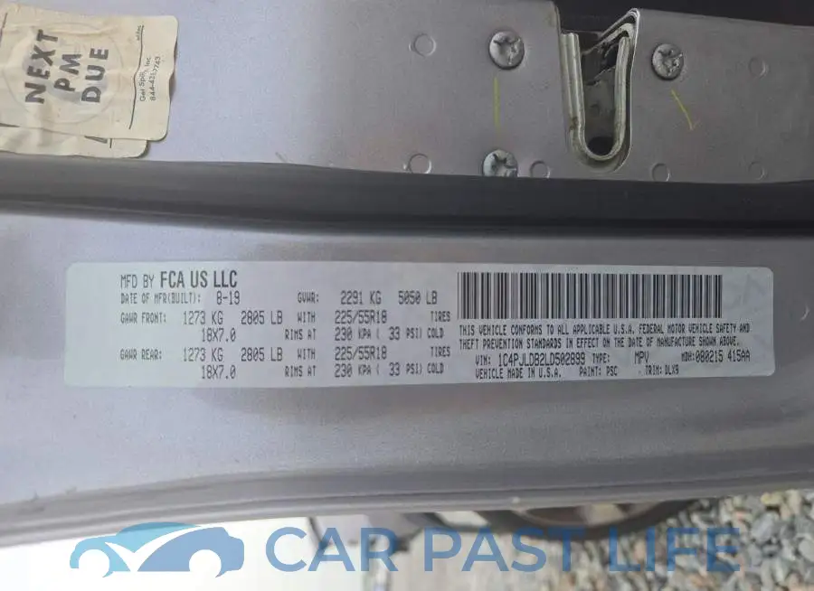 1C4PJLDB2LD502899# 13