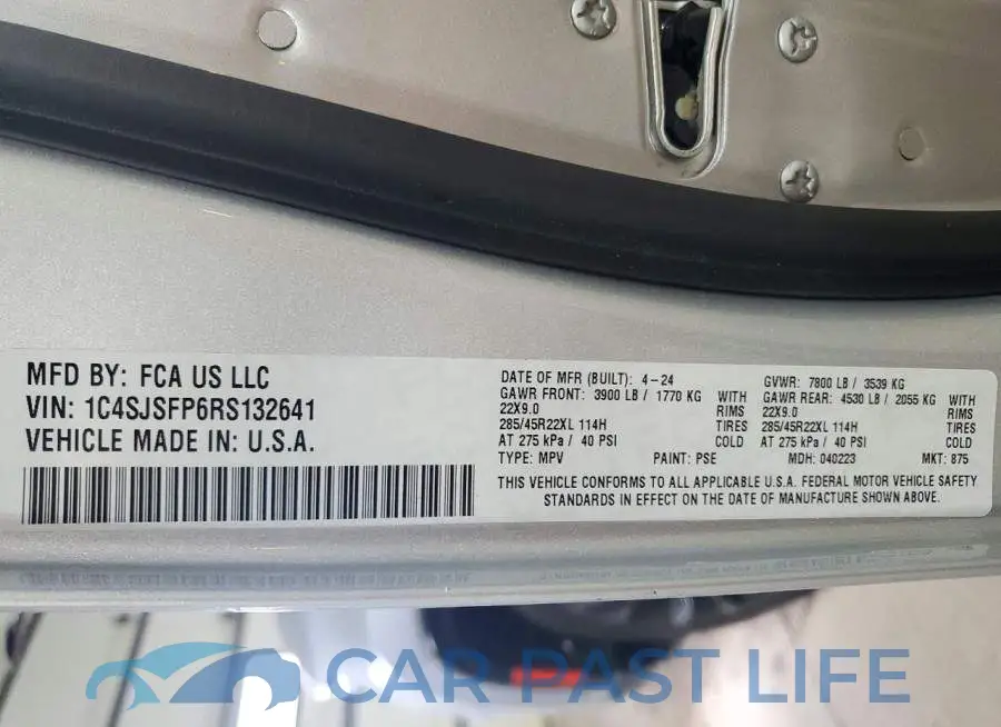 1C4SJSFP6RS132641# 13