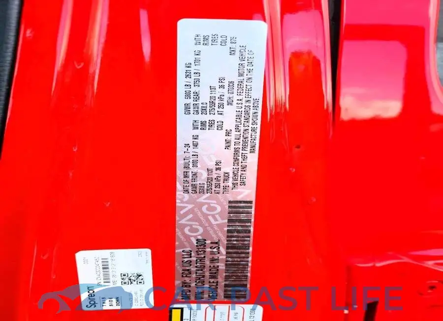 1C6HJTAG7RL131300# 12