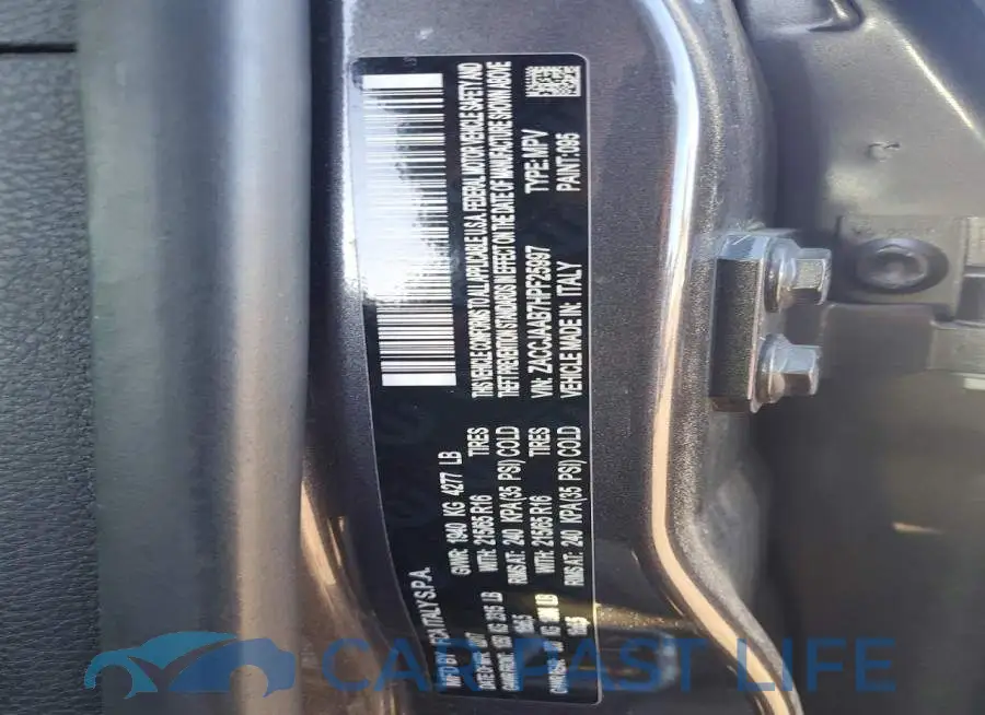 ZACCJAAB7HPF25997# 12