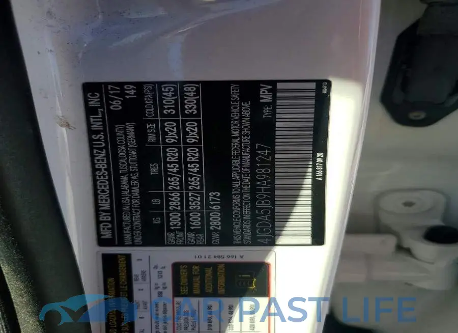 4JGDA5JB9HA981247# 13