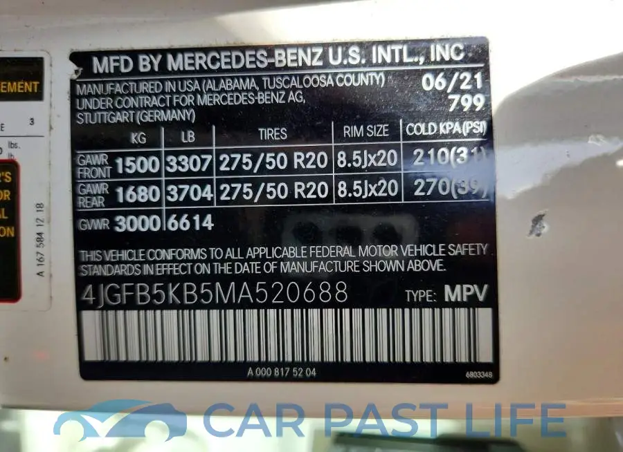 4JGFB5KB5MA520688# 13