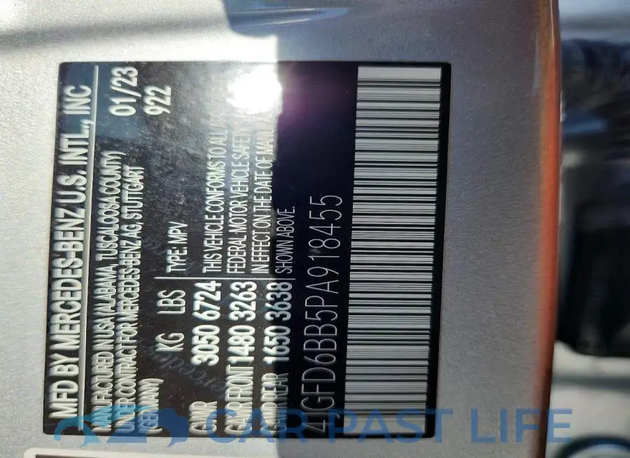 4JGFD6BB5PA918455# 14