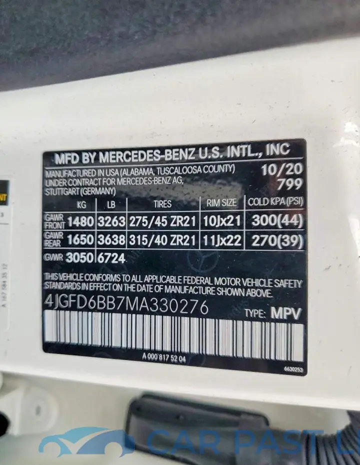 4JGFD6BB7MA330276# 13