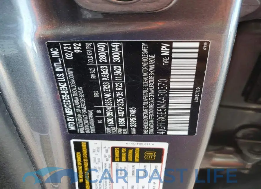 4JGFF8GE5MA430370# 14