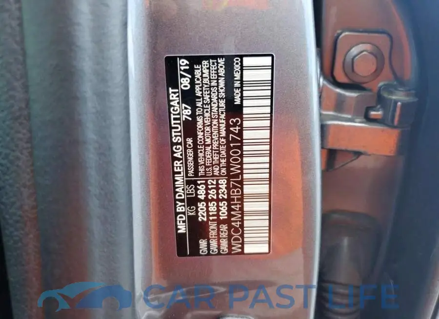 WDC4M4HB7LW001743# 13