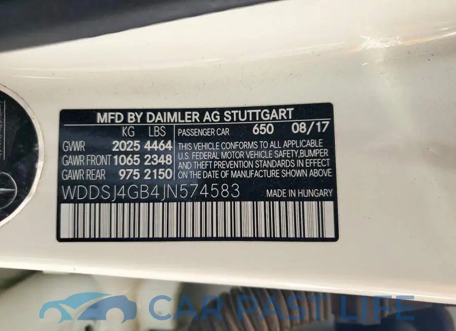 WDDSJ4GB4JN574583# 13