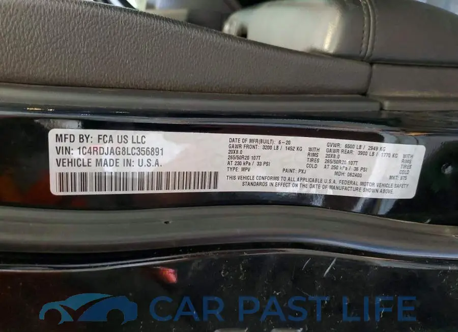1C4RDJAG8LC356891# 14