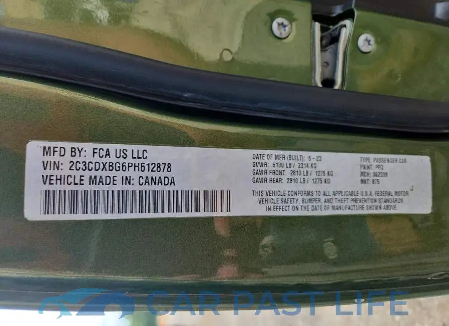 2C3CDXBG6PH612878# 12