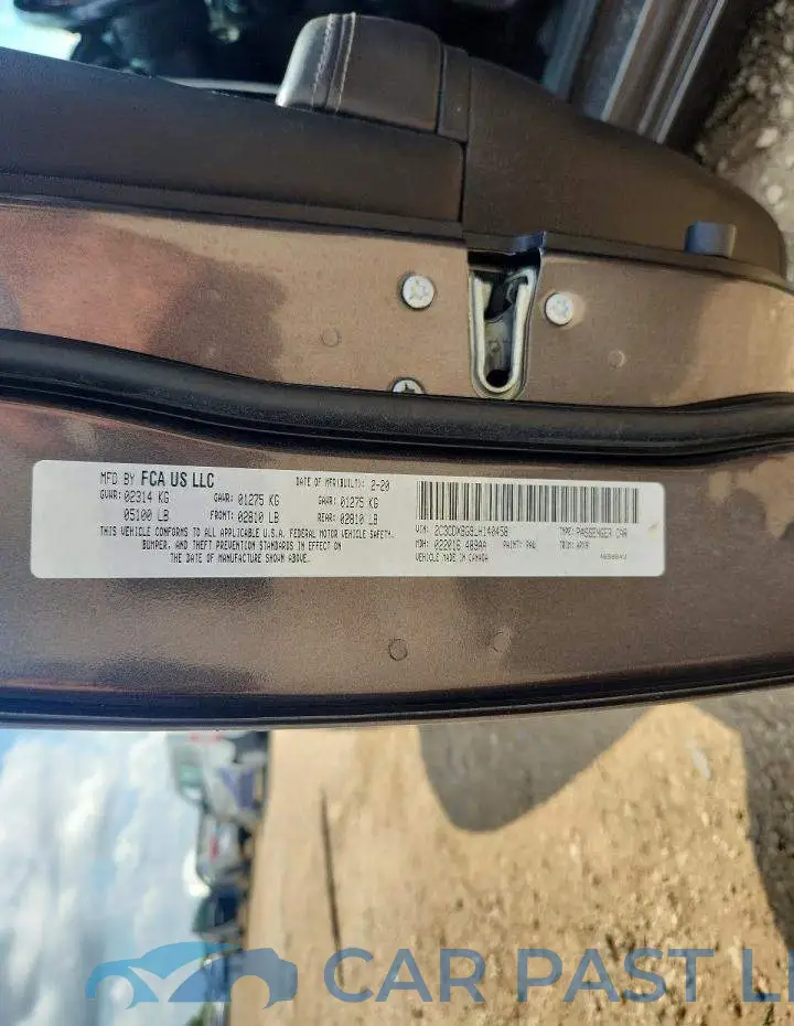 2C3CDXBG9LH140458# 12