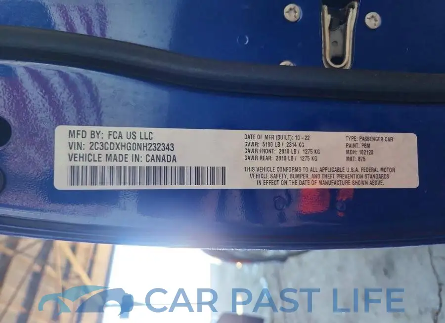 2C3CDXHG0NH232343# 13