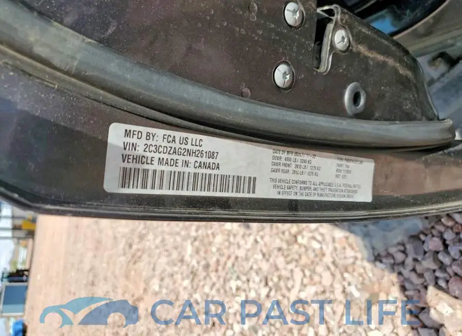 2C3CDZAG2NH261087# 12