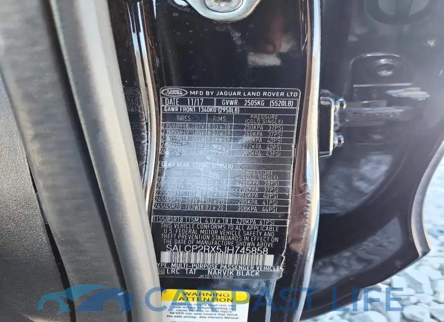 SALCP2RX5JH745858# 13