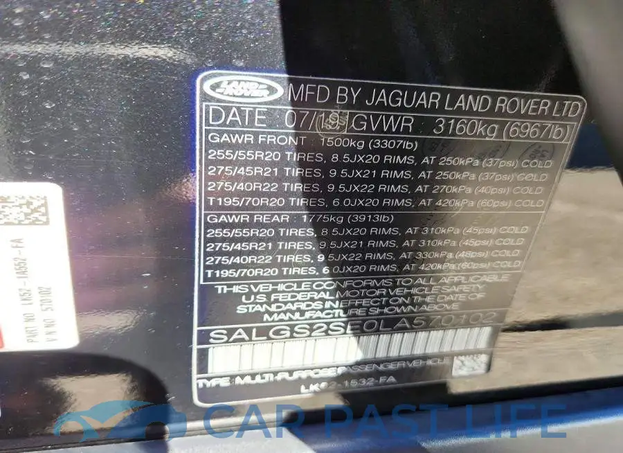 SALGS2SE0LA570102# 13