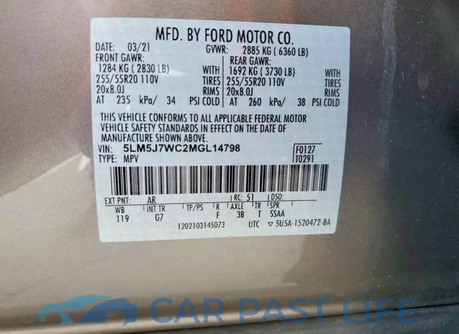 5LM5J7WC2MGL14798# 14