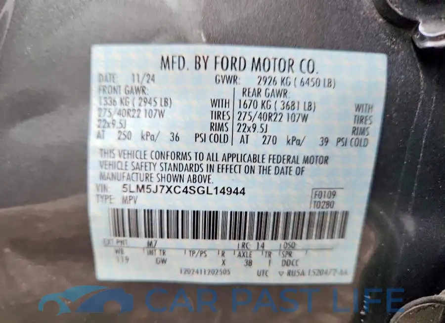 5LM5J7XC4SGL14944# 13