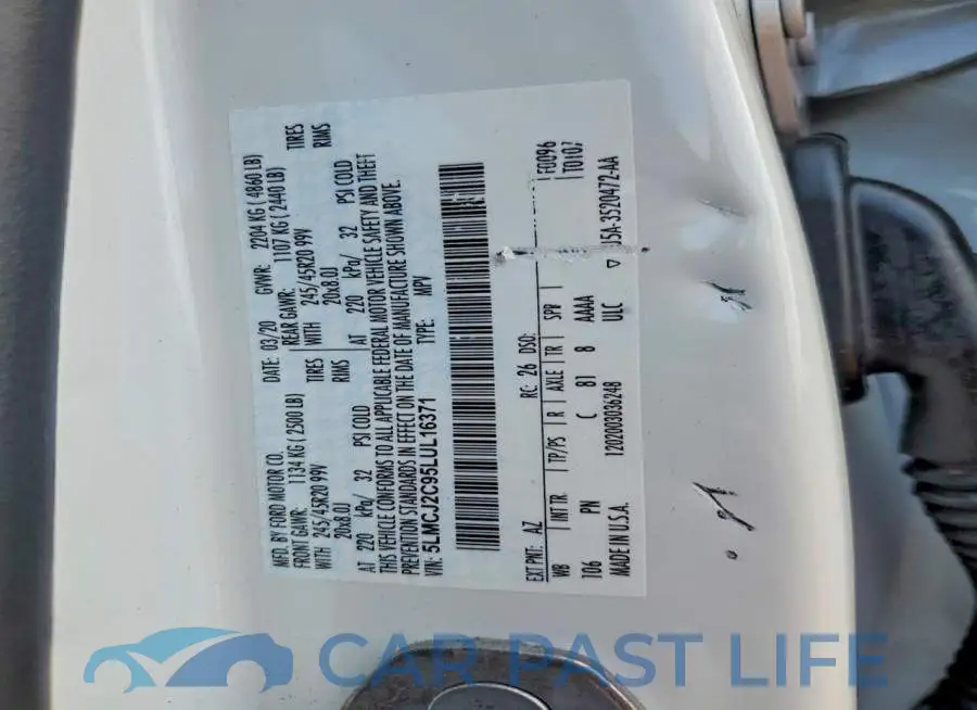 5LMCJ2C95LUL16371# 13
