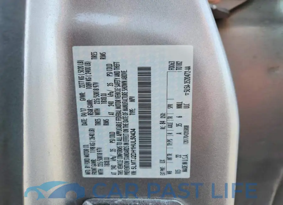 5LMTJ2DH1HUL50434# 13
