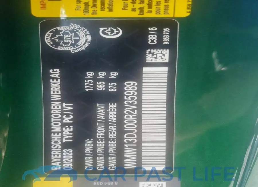 WMW13DJ00R2V35989# 13