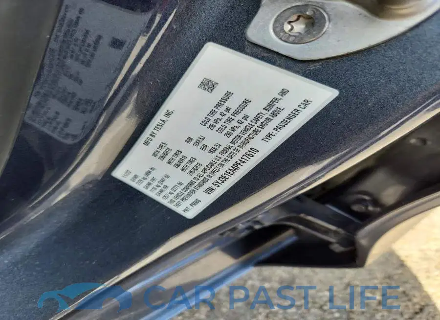 5YJ3E1EA4PF417610# 12