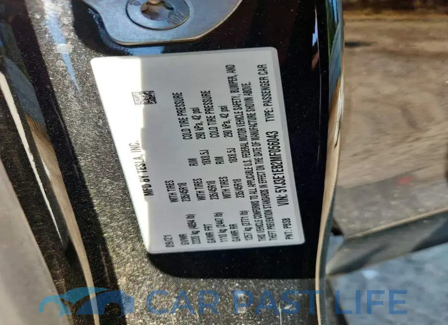 5YJ3E1EB2MF056043# 12