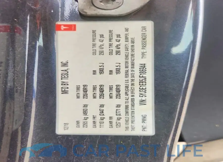 5YJ3E1EB5JF186944# 12