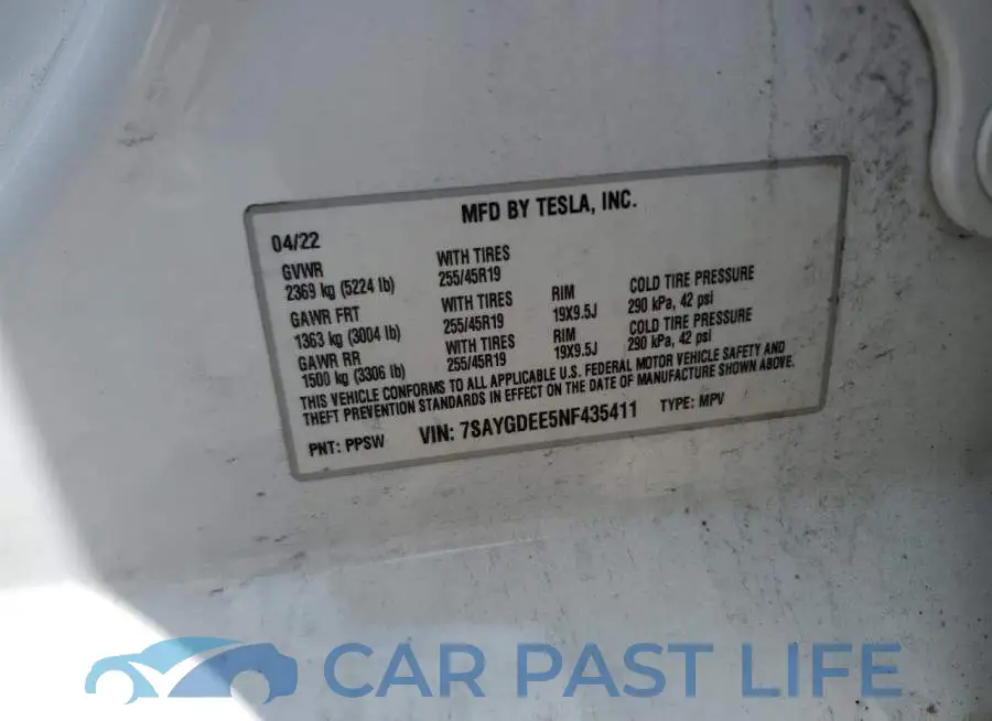 7SAYGDEE5NF435411# 13