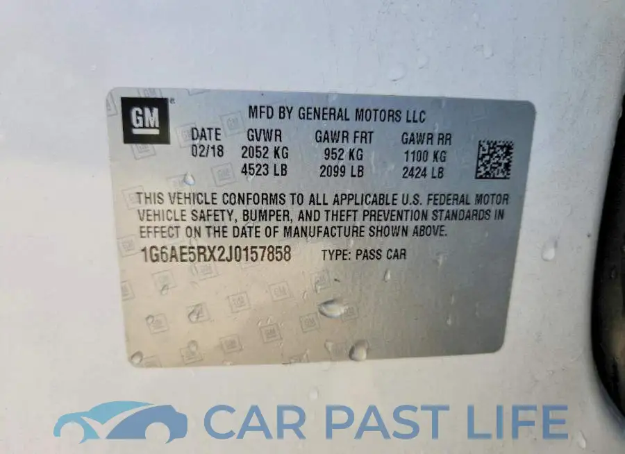 1G6AE5RX2J0157858# 12