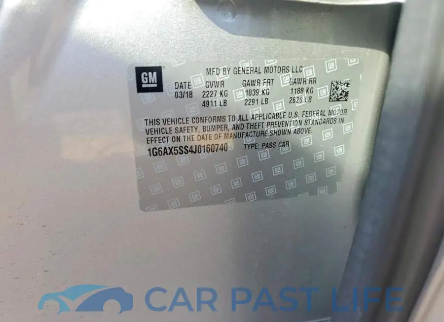 1G6AX5SS4J0160740# 12