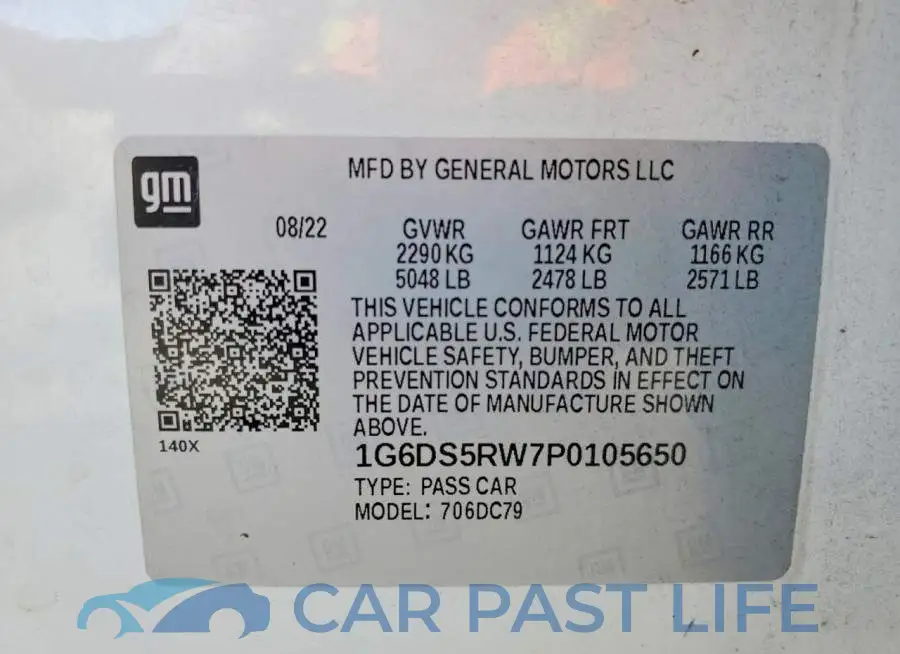 1G6DS5RW7P0105650# 12