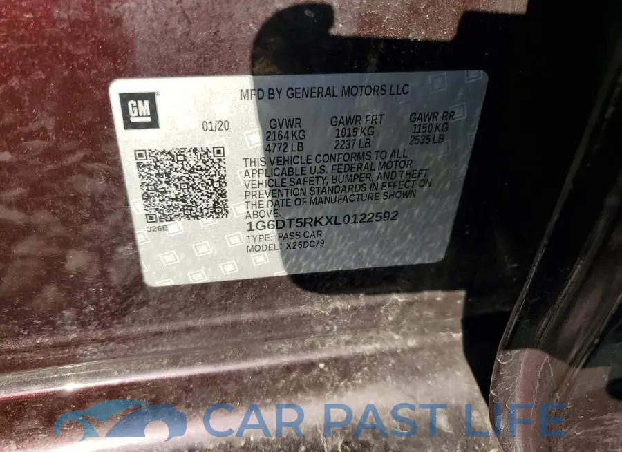 1G6DT5RKXL0122592# 12