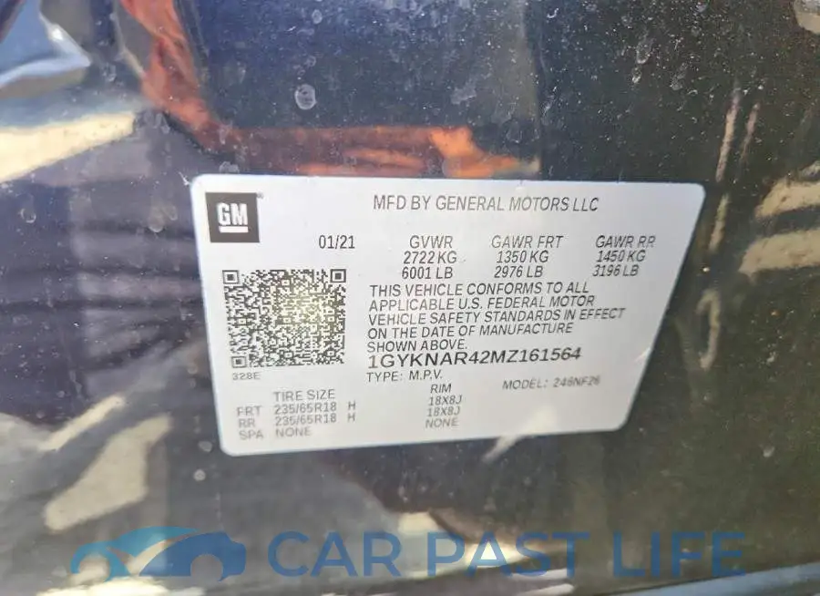 1GYKNAR42MZ161564# 13