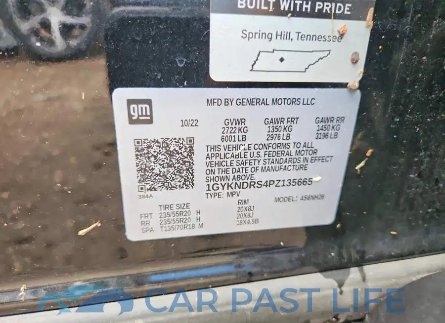 1GYKNDRS4PZ135665# 13