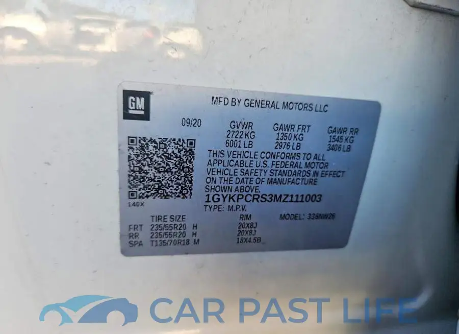 1GYKPCRS3MZ111003# 13