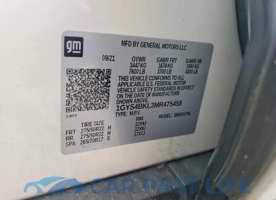 1GYS4BKL3MR475458# 13