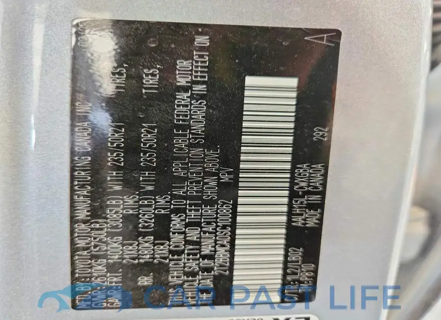 2T2BBMCA0SC100862# 13