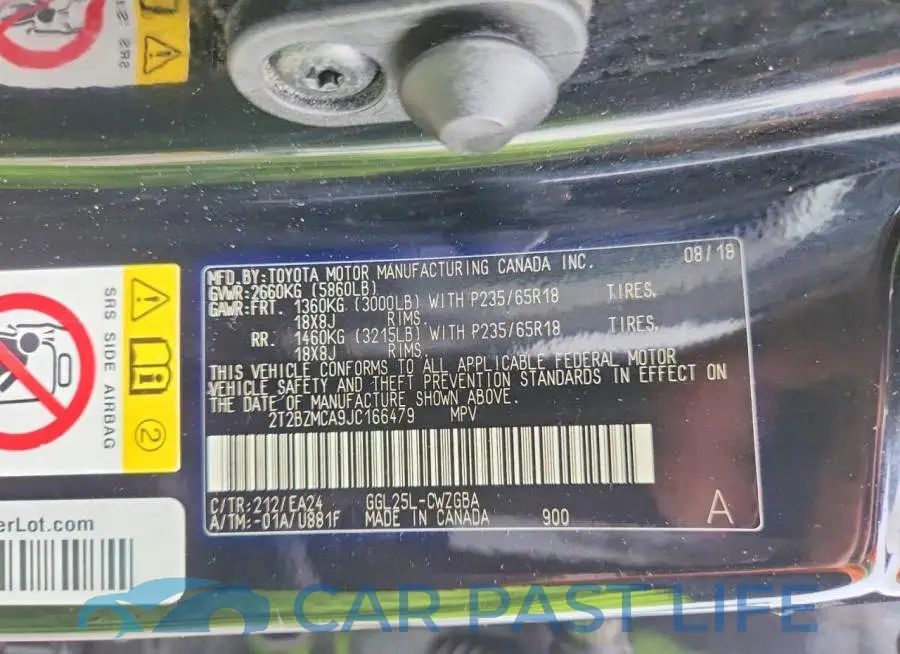2T2BZMCA9JC166479# 13