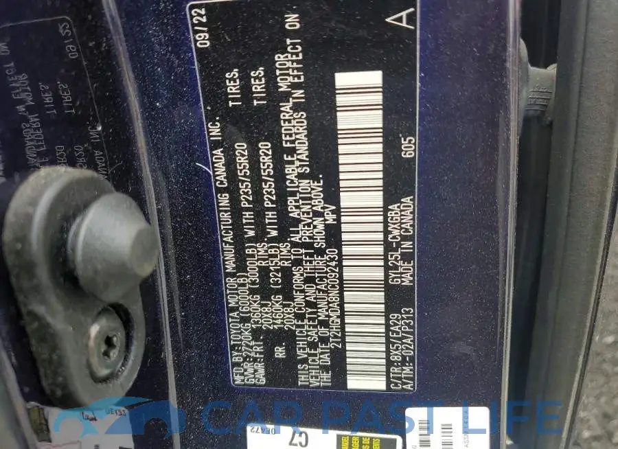 2T2HGMDA8NC092430# 12