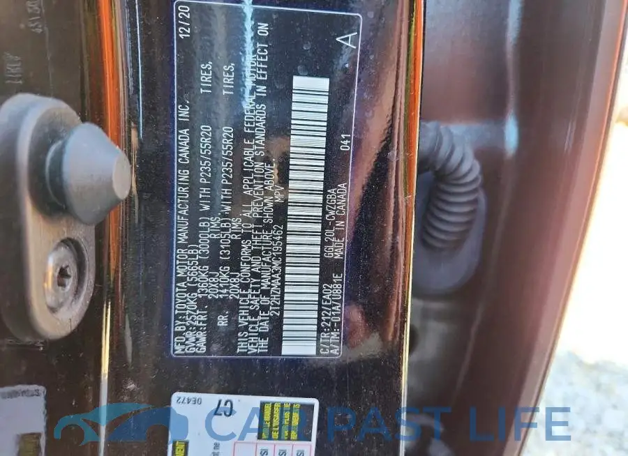 2T2HZMAA3MC195462# 14